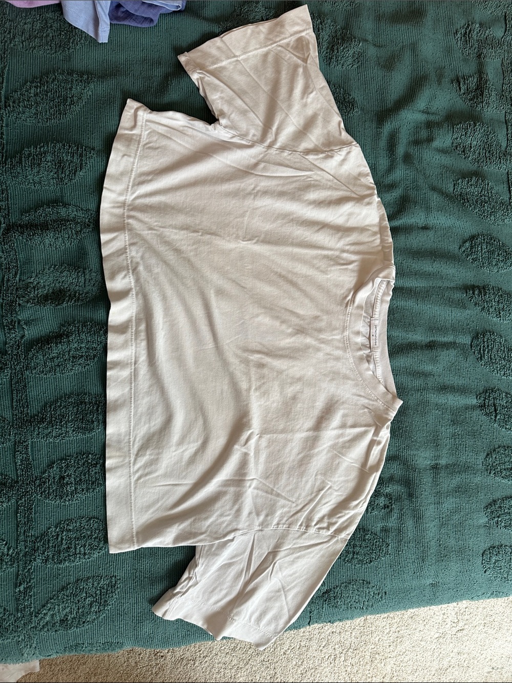 Perfect white tee boxy crop medium